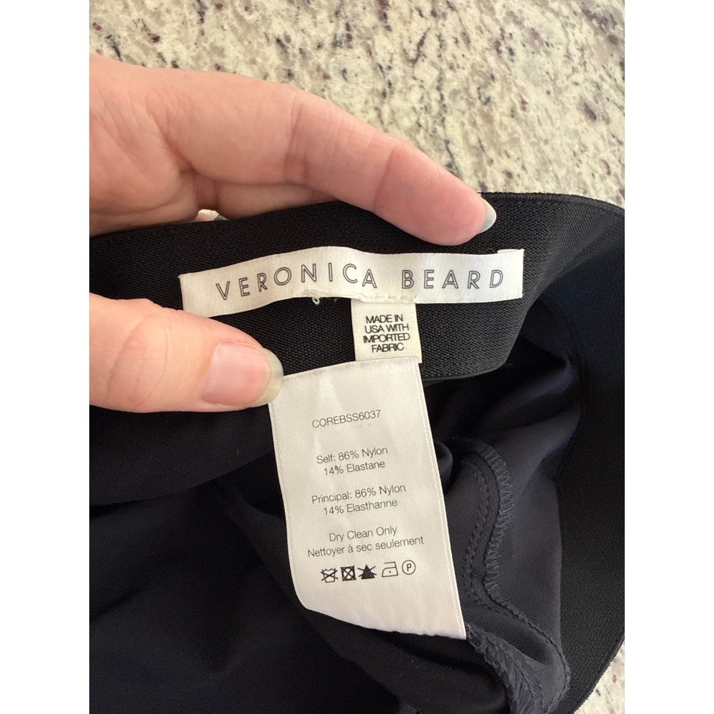 Veronica Beard Scuba Leggings Ankle Pants Black‎ Stretch Ponte Size 8 READ - Picture 5 of 8
